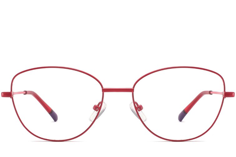Butterfly Red Metal Glasses #BS2425-0280