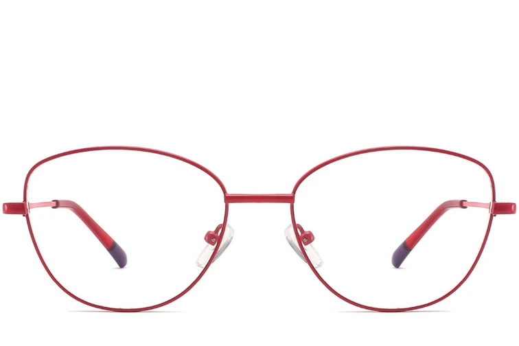 Butterfly Red Metal Glasses #BS2425-0280