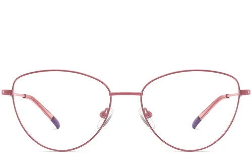Lunettes papillon en métal rose #BS2425-0283