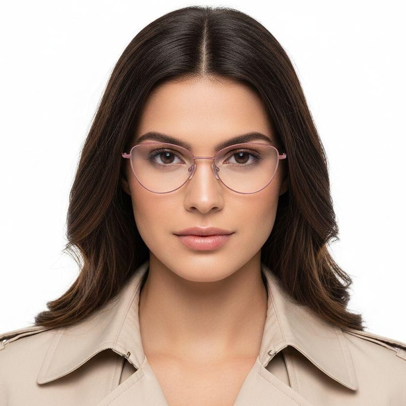 Butterfly Pink Metal Glasses #BS2425-0283