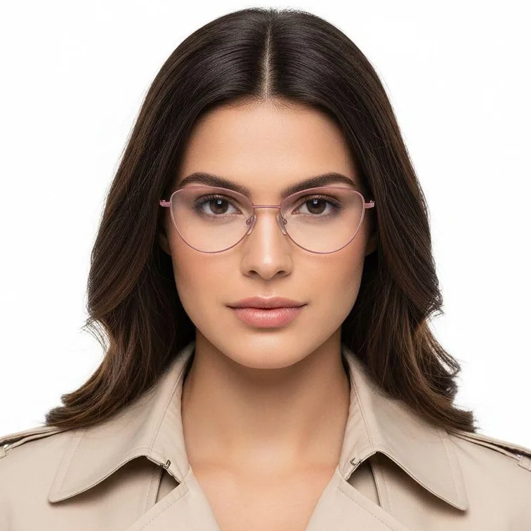 Gafas de metal rosa mariposa #BS2425-0283