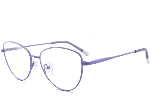 Lunettes papillon violettes en métal #BS2425-0284