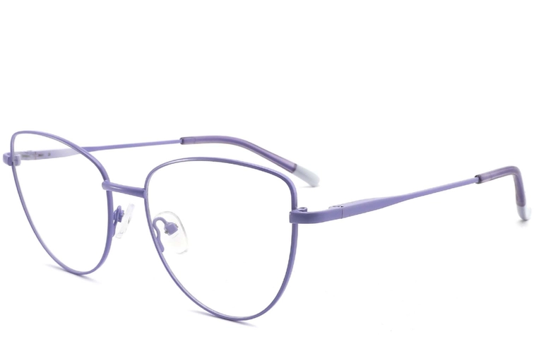 Gafas de metal morado con forma de mariposa #BS2425-0290