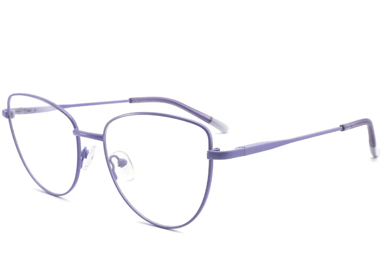 Gafas de metal morado con forma de mariposa #BS2425-0290