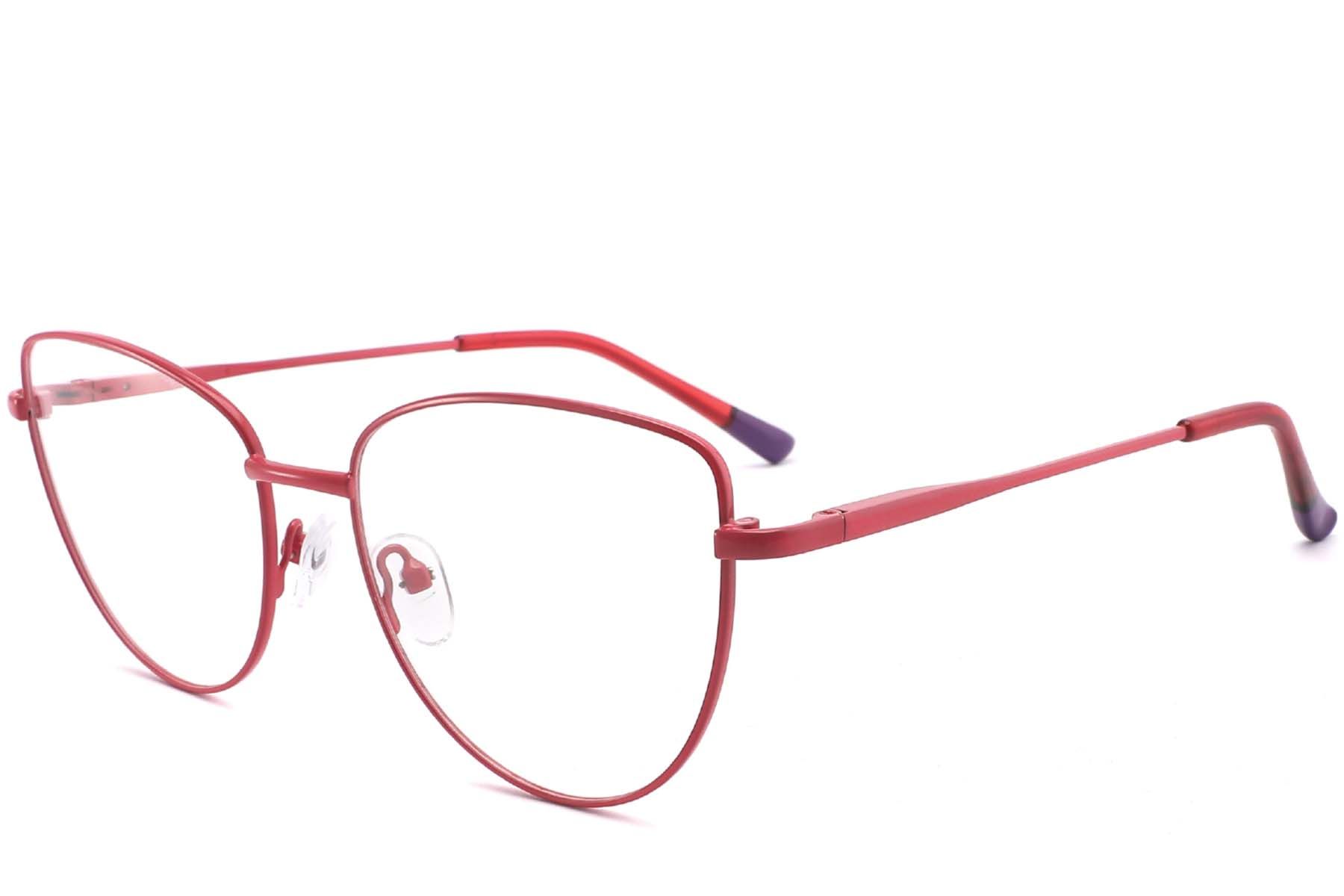 Butterfly Red Metal Glasses #BS2425-0292
