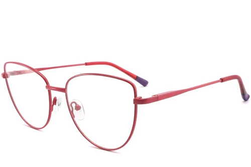 Gafas de metal rojo mariposa #BS2425-0292