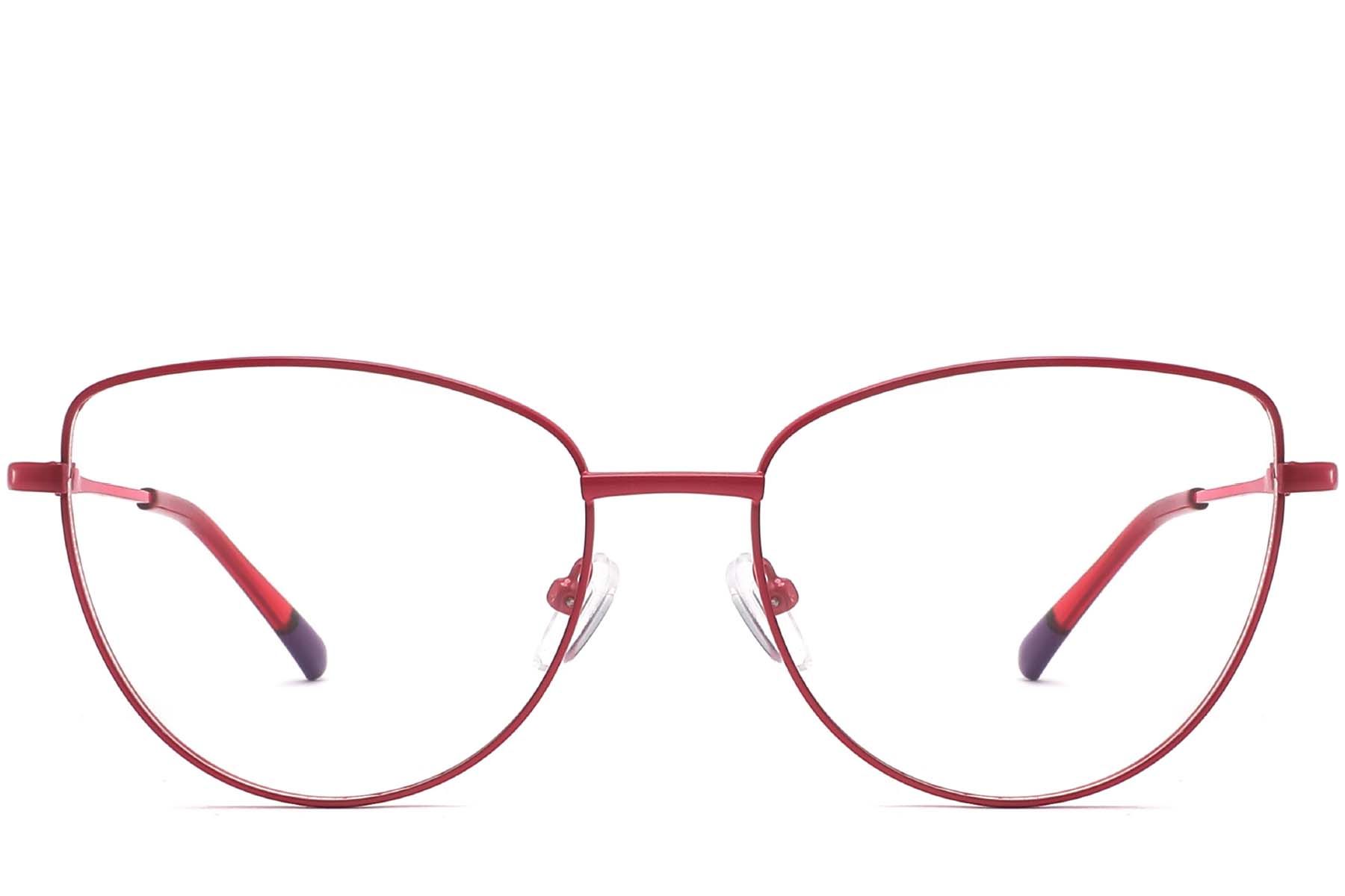 Butterfly Red Metal Glasses #BS2425-0292