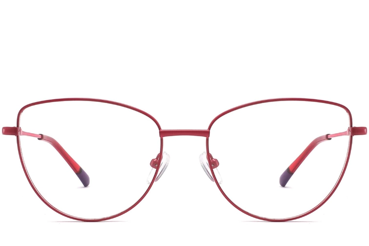 Butterfly Red Metal Glasses #BS2425-0292