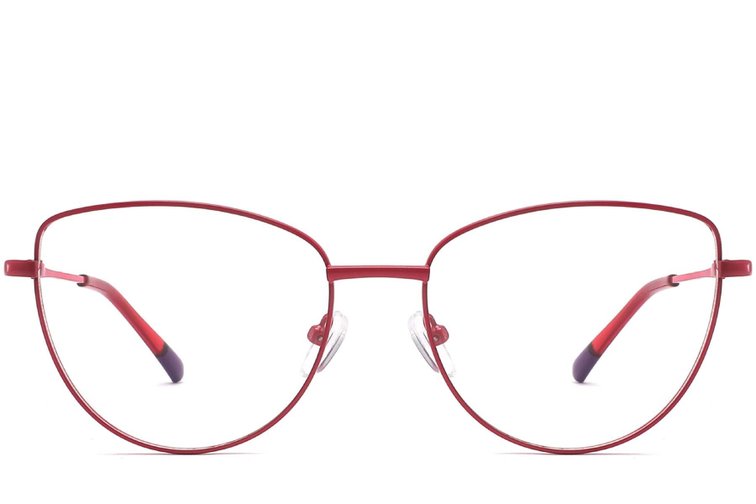 Gafas de metal rojo mariposa #BS2425-0292