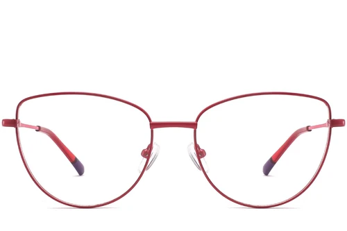 Gafas de metal rojo mariposa #BS2425-0292
