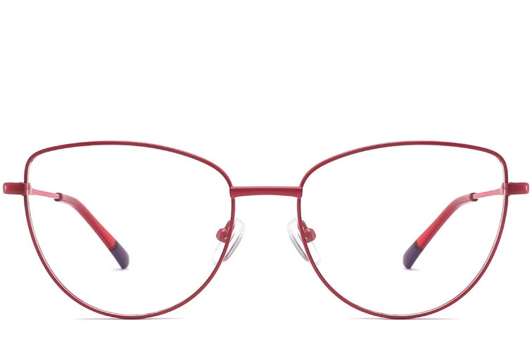 Butterfly Red Metal Glasses #BS2425-0292