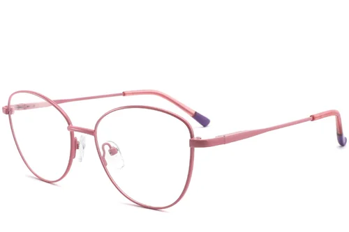 Lunettes papillon en métal rose #BS2425-0295
