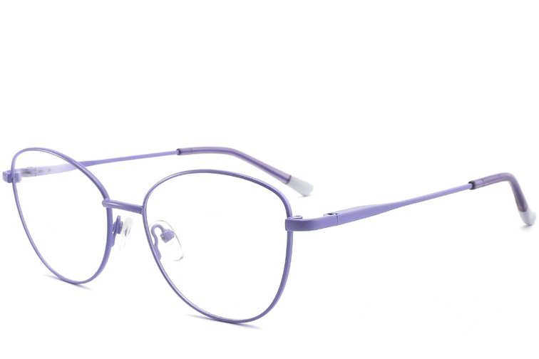 Gafas de metal morado con forma de mariposa #BS2425-0296