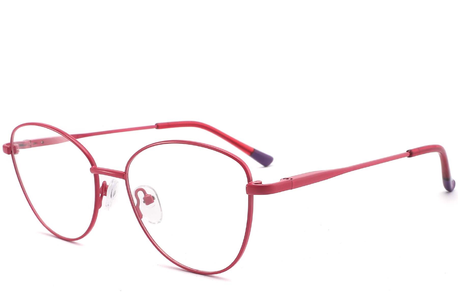 Butterfly Red Metal Glasses #BS2425-0297