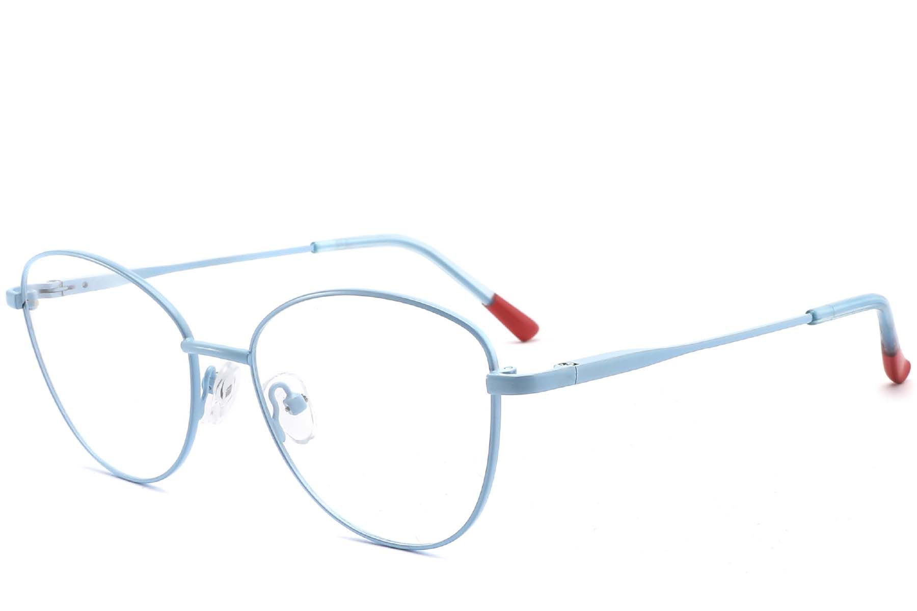 Butterfly Blue Metal Glasses #BS2425-0299