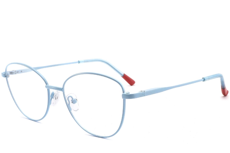Butterfly Blue Metal Glasses #BS2425-0299