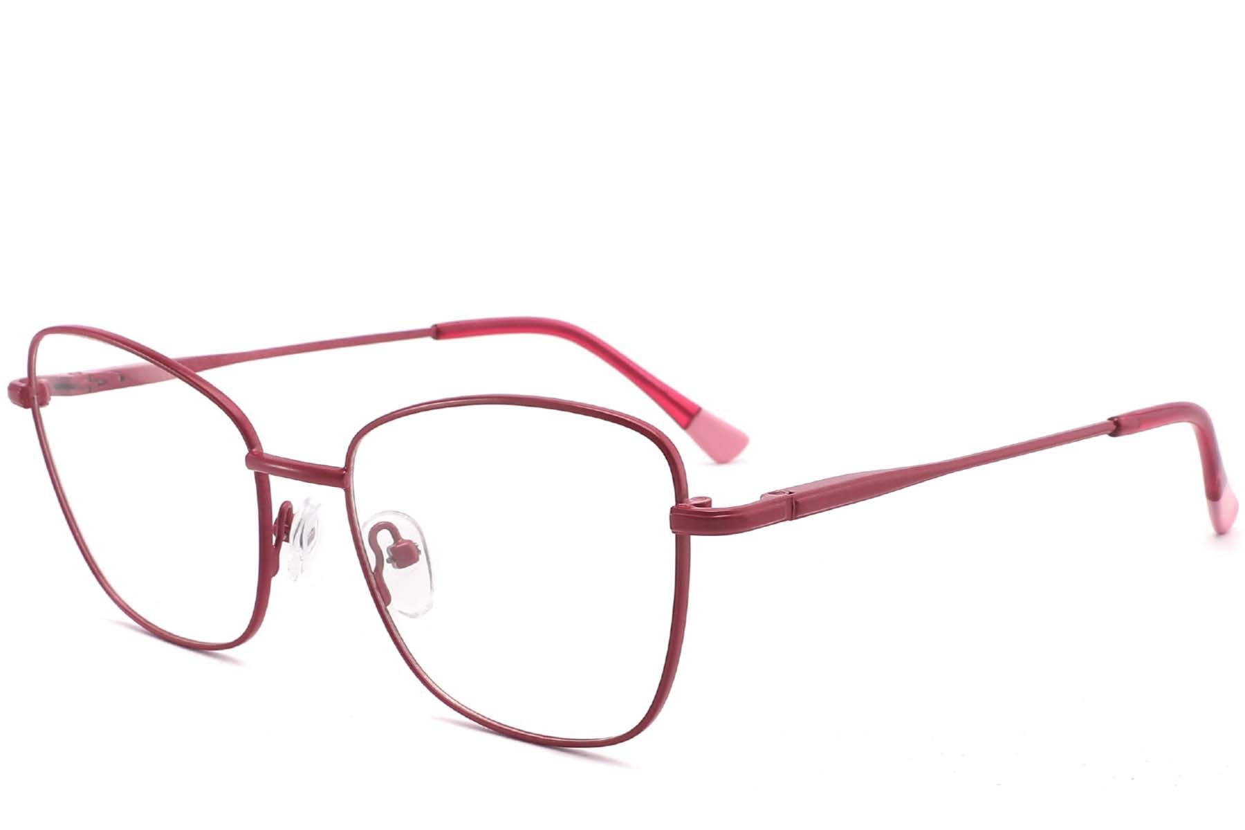 Butterfly Red Metal Glasses #BS2425-0306