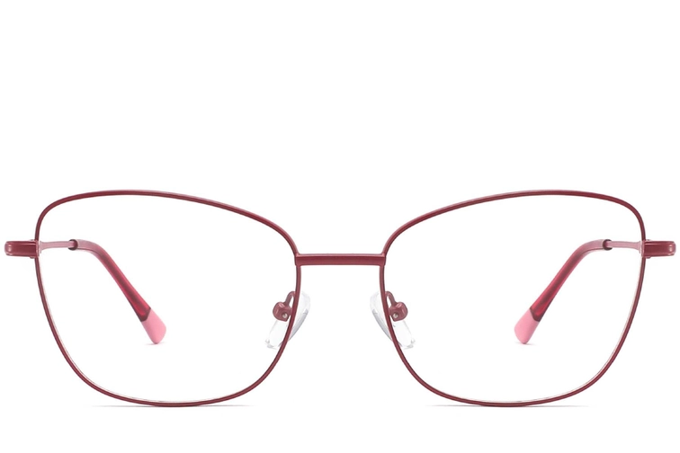 Butterfly Red Metal Glasses #BS2425-0306