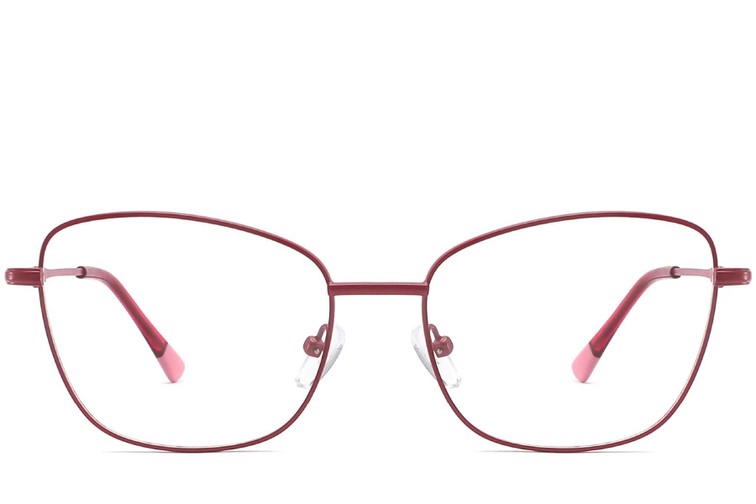Butterfly Red Metal Glasses #BS2425-0306