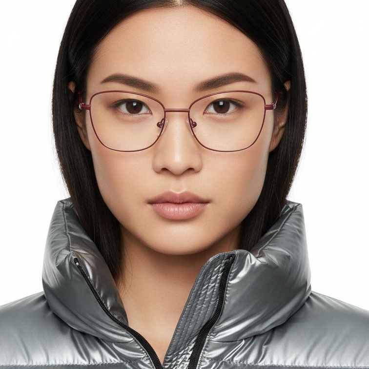 Butterfly Red Metal Glasses #BS2425-0306