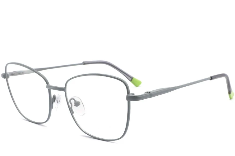 Schmetterlingsgraue Metallbrille #BS2425-0307