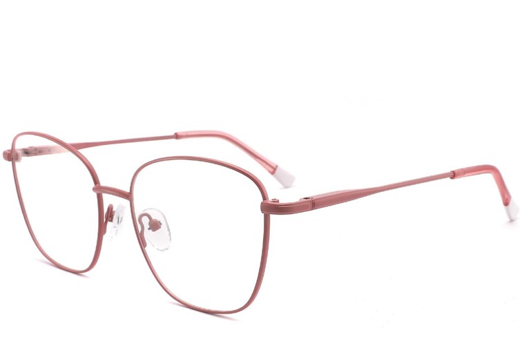 Schmetterlings-Pink-Metallbrille #BS2425-0316