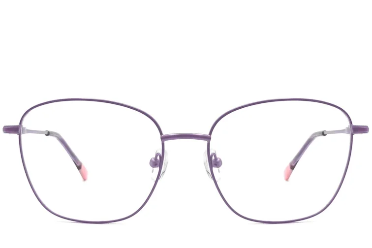 Gafas de metal morado con forma de mariposa #BS2425-0317