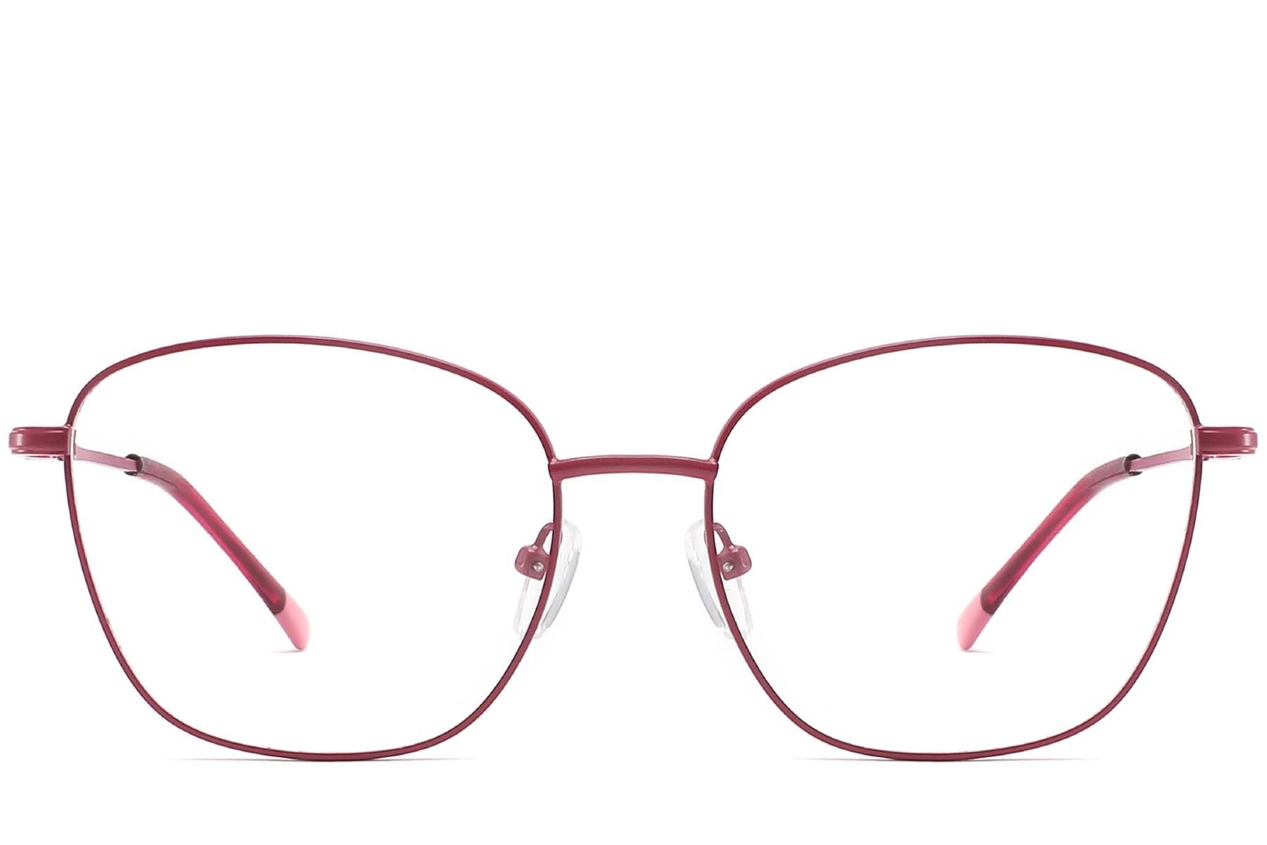 Butterfly Red Metal Glasses #BS2425-0318