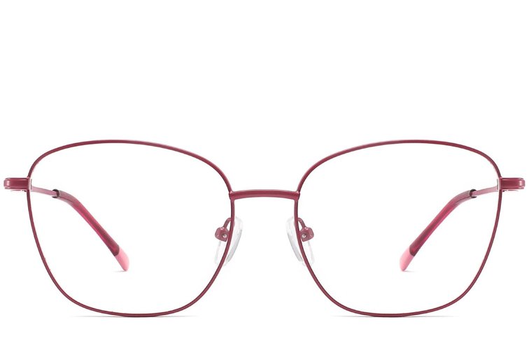 Gafas de metal rojo mariposa #BS2425-0318