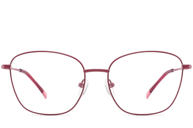 Gafas de metal rojo mariposa #BS2425-0318