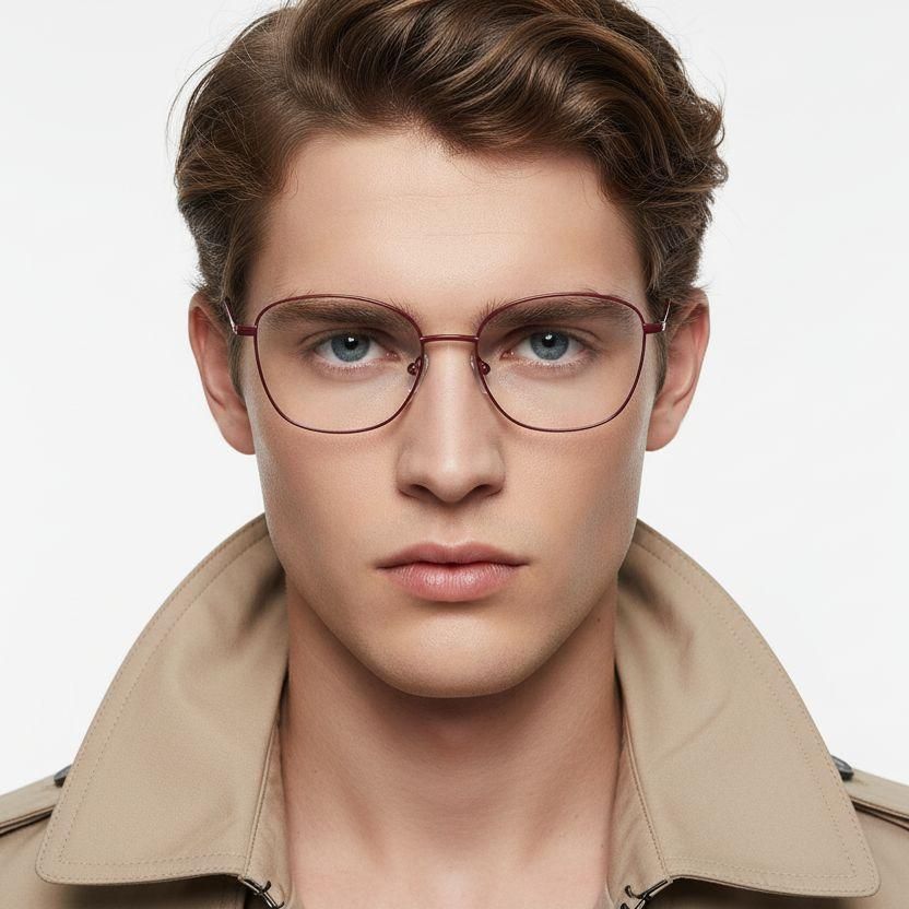 Butterfly Red Metal Glasses #BS2425-0318