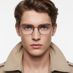 Butterfly Red Metal Glasses #BS2425-0318