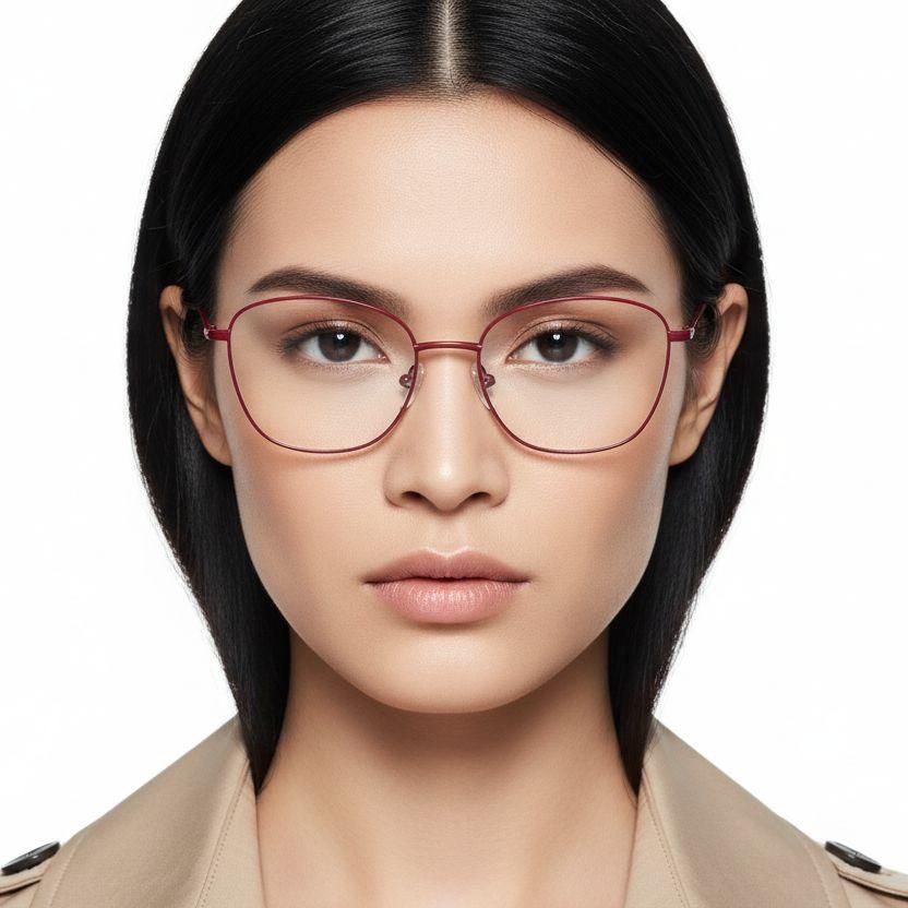 Butterfly Red Metal Glasses #BS2425-0318