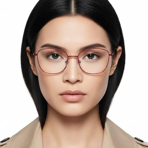 Gafas de metal rojo mariposa #BS2425-0318