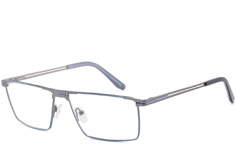 Rectangular Purple Metal Glasses #BS2425-0323