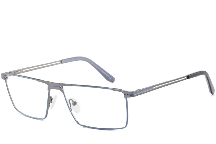 Lunettes rectangulaires en métal violet #BS2425-0323