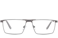 Rectangular Grey Metal Glasses #BS2425-0325