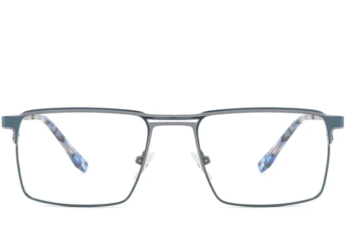 Vasos rectangulares de metal gris #BS2425-0330