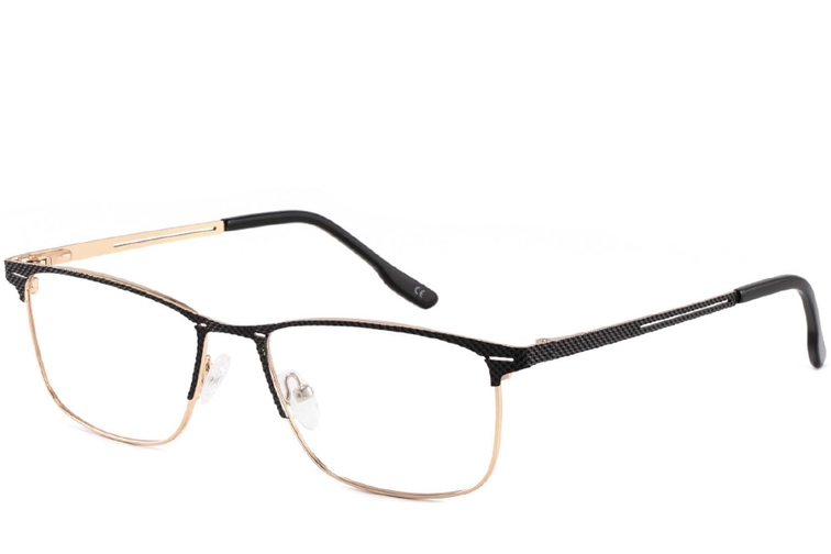 Rectangular Golden Metal Glasses #BS2425-0343