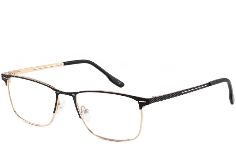 Rectangular Golden Metal Glasses #BS2425-0343
