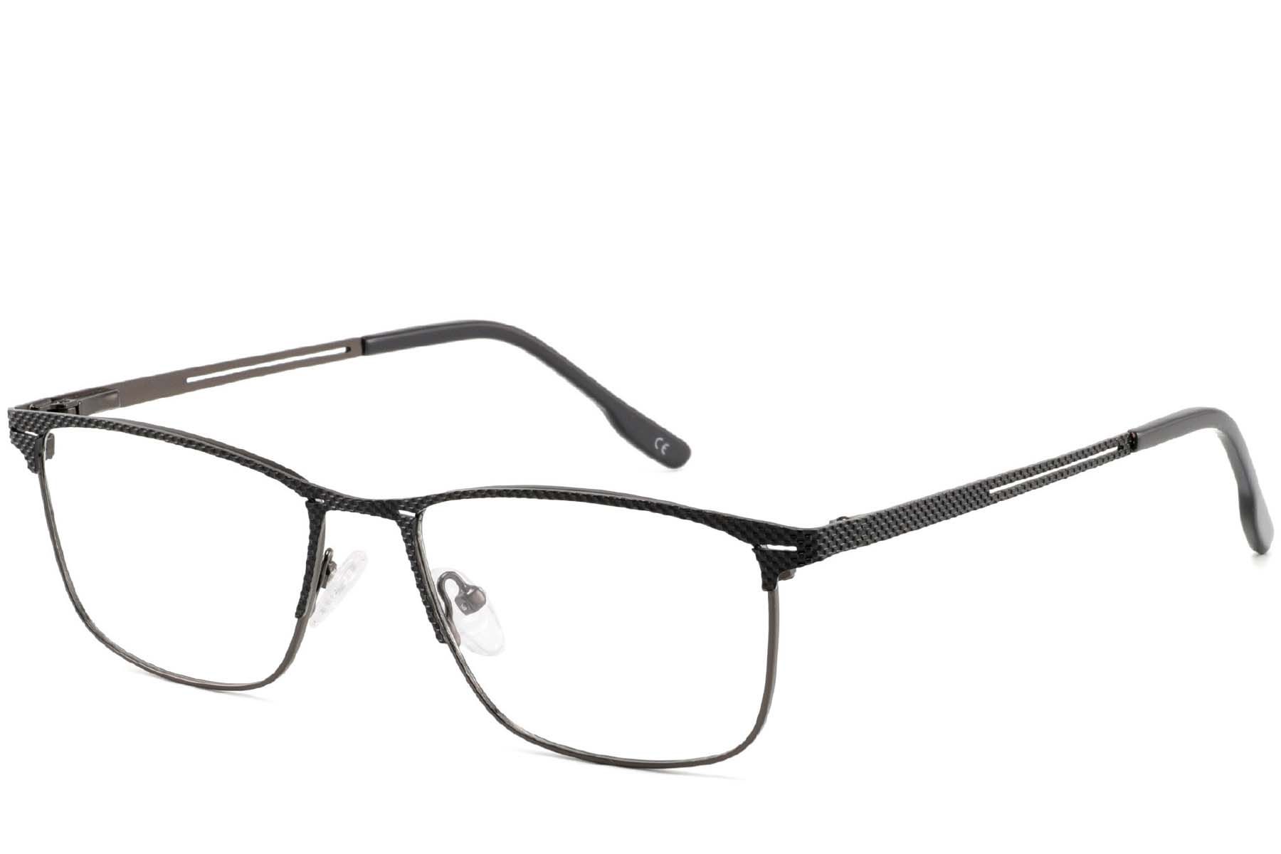 Rectangular Black Metal Glasses #BS2425-0347