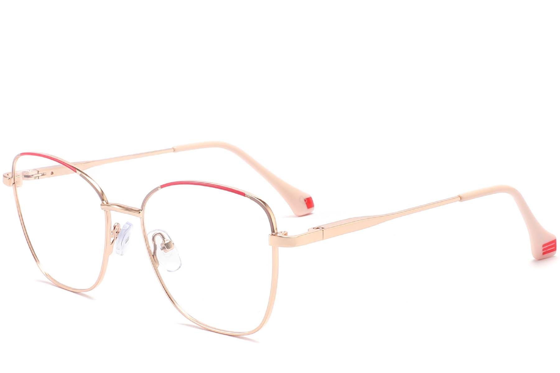 Butterfly Red Metal Glasses #BS2425-0352