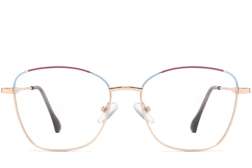 Lunettes papillon violettes en métal #BS2425-0353