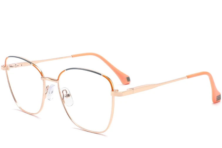 Gafas de metal naranja mariposa #BS2425-0354