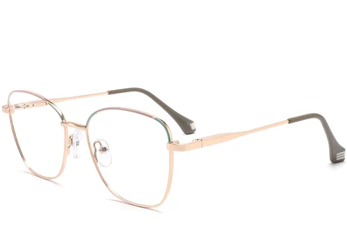Lunettes papillon en métal vert #BS2425-0356