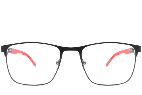 Verres rectangulaires en métal rouge #BS2425-0372