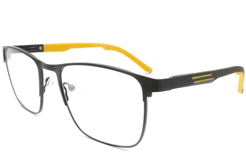 Verres rectangulaires en métal jaune #BS2425-0373