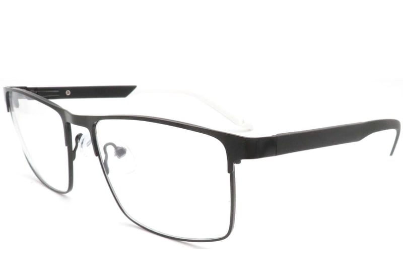 Rectangular White Metal Glasses #BS2425-0378