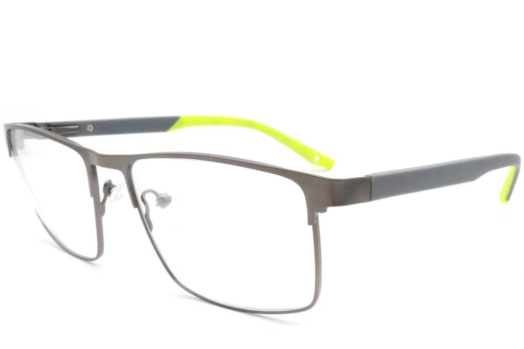 Rectangular Orange Metal Glasses #BS2425-0379