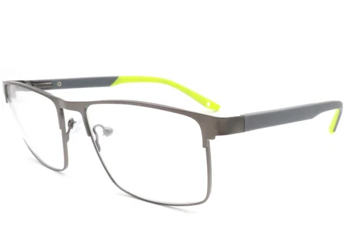Lunettes rectangulaires en métal orange #BS2425-0379